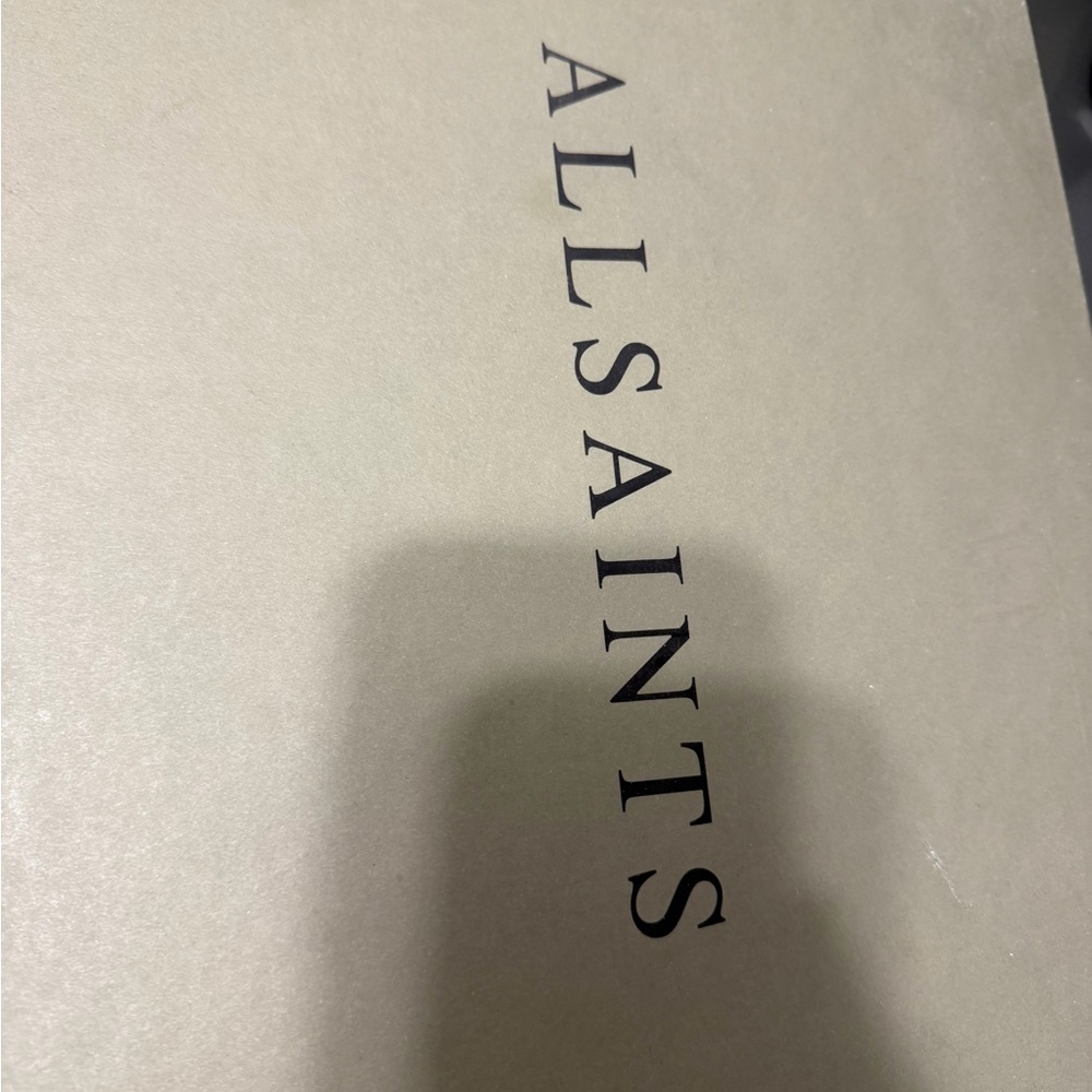 All Saints Gray Suede Boots